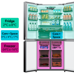 RF-4DNV550L-SS 3zonas de temperatura