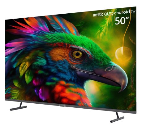MYSTIC QLED ANDROID TV 50 inclinada